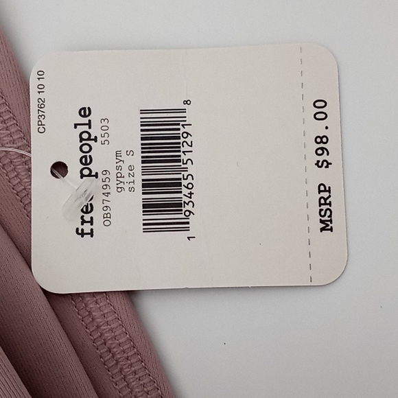 Free People Movement Glow One Piece Romper Bodysuit Gypsum Pink - Picture 13 of 14